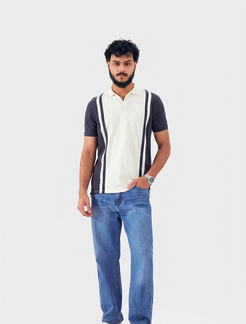 Paneled Polo