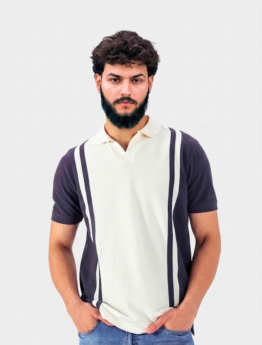 Paneled Polo