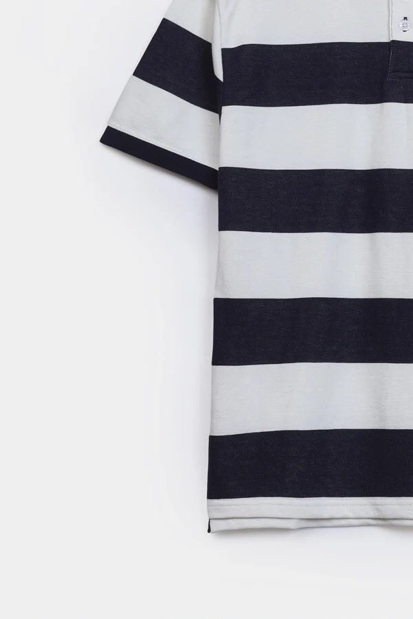 Striped Relaxed Polo